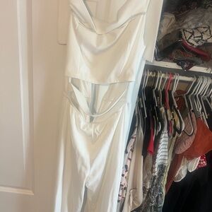 Windsor off shoulder White Jumpsuit